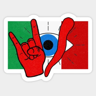 Italian Evil Eye il Malocchio Maloik Malocchio Italy Sticker